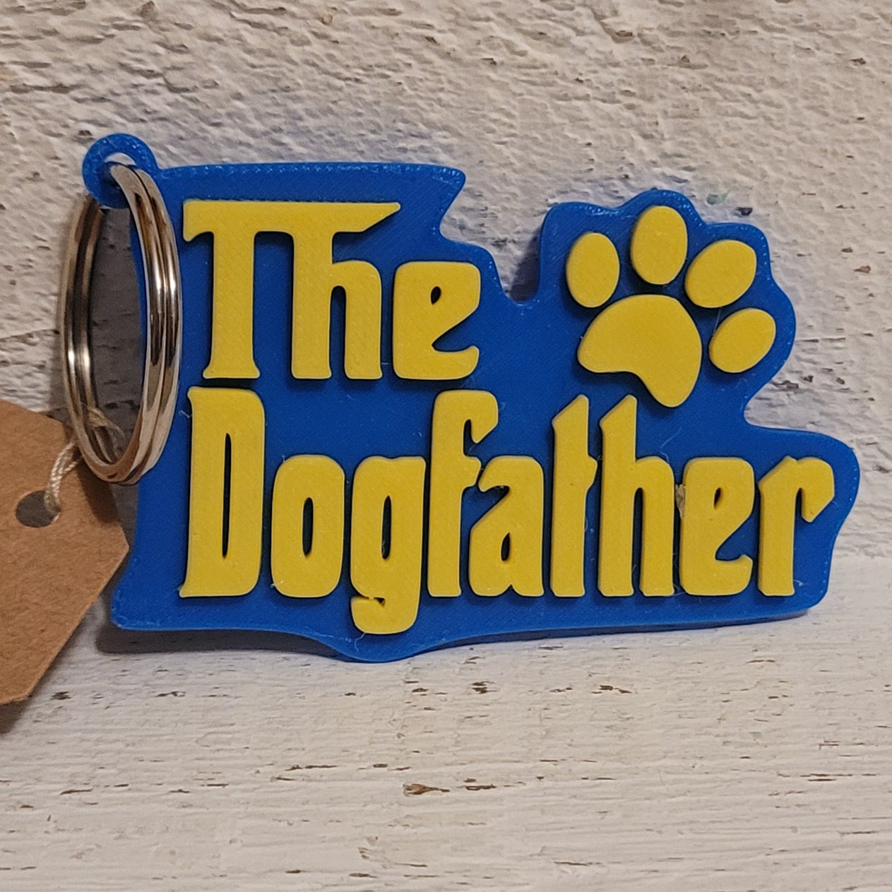 The Dogfather – 3D Printed Keychain