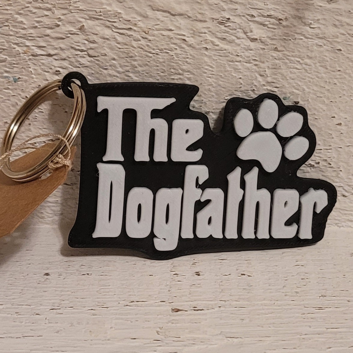 The Dogfather – 3D Printed Keychain