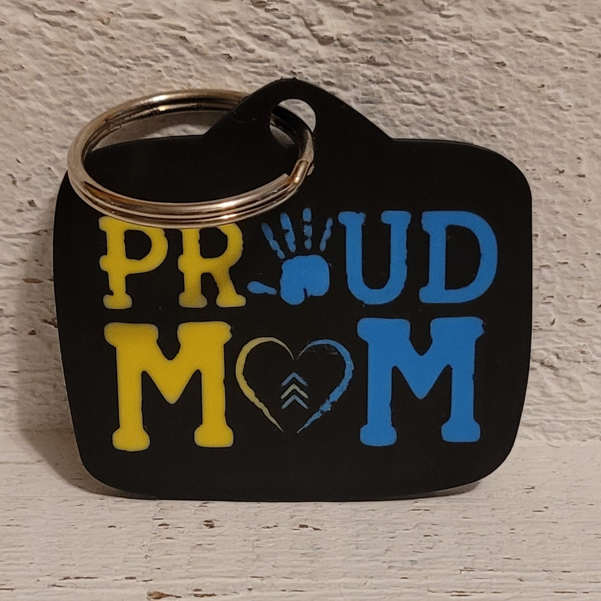 Proud Mom – Down Syndrome Awareness Keychain