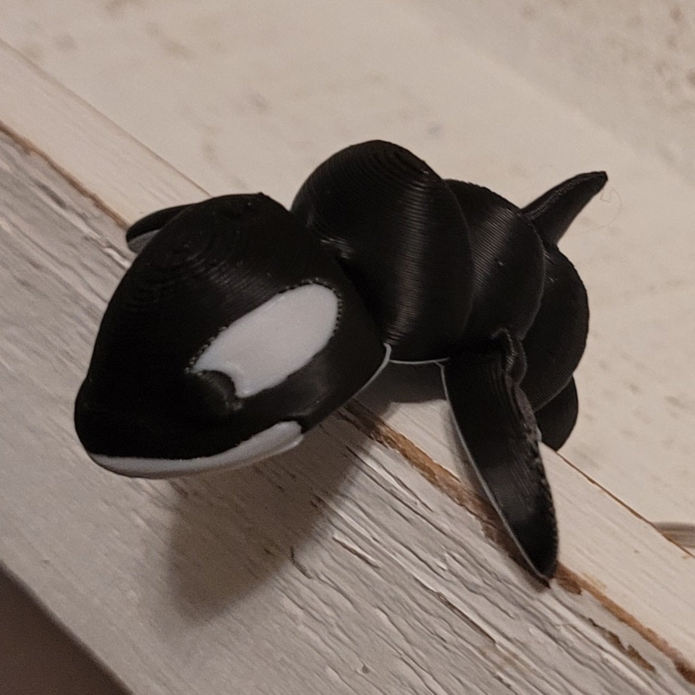 Orca Fidget – Articulated 3D Printed Keychain