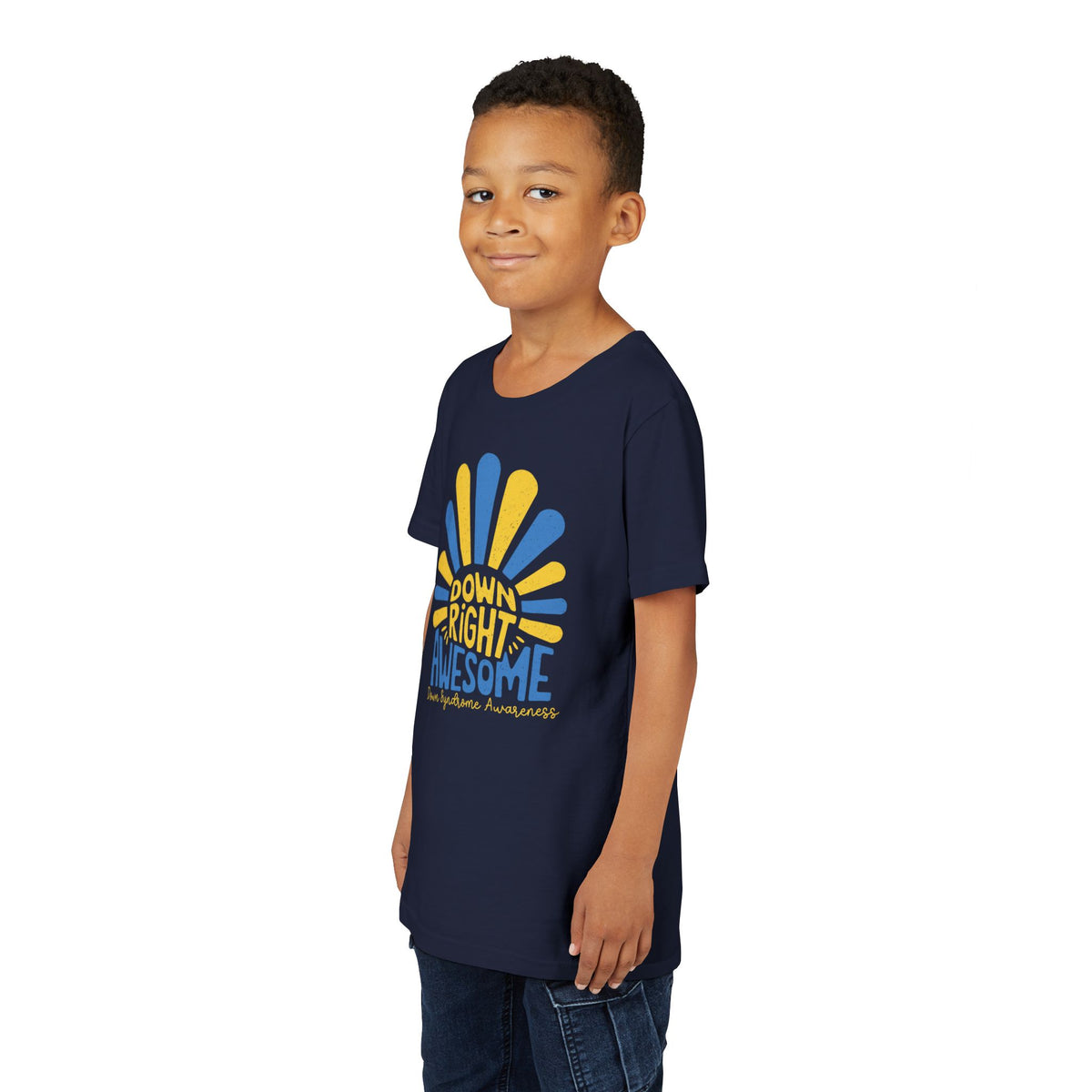 Down Right Awesome - Down Syndrome Awareness Youth Tee
