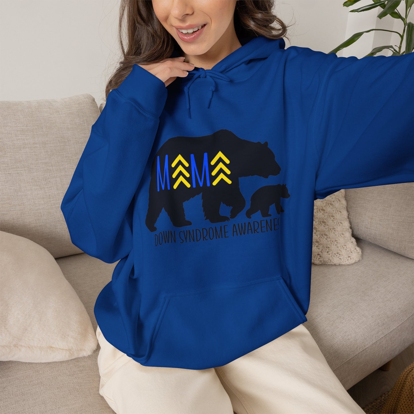 Mama Bear and Baby - Down Syndrome Awareness Hoodie