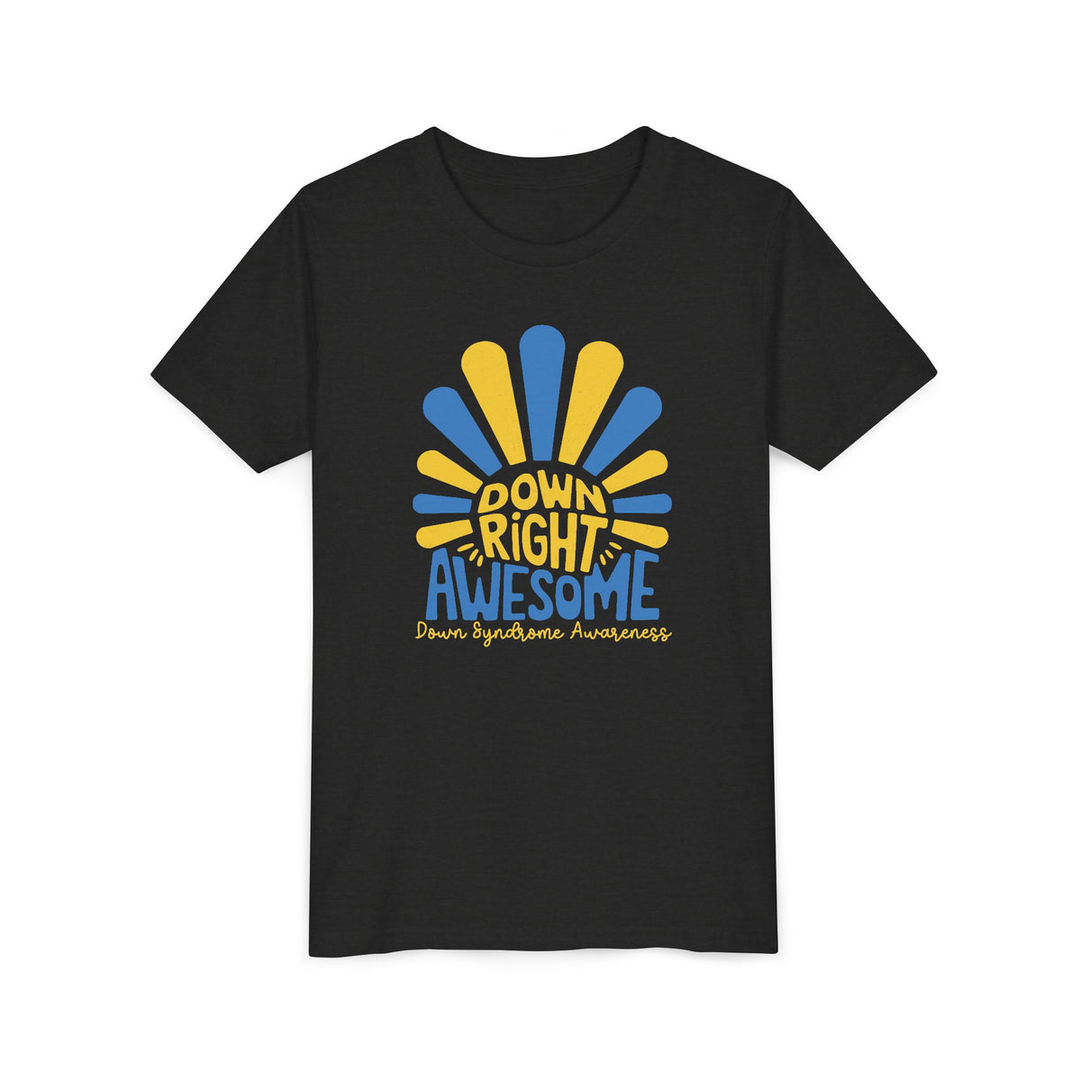 Down Right Awesome - Down Syndrome Awareness Youth Tee
