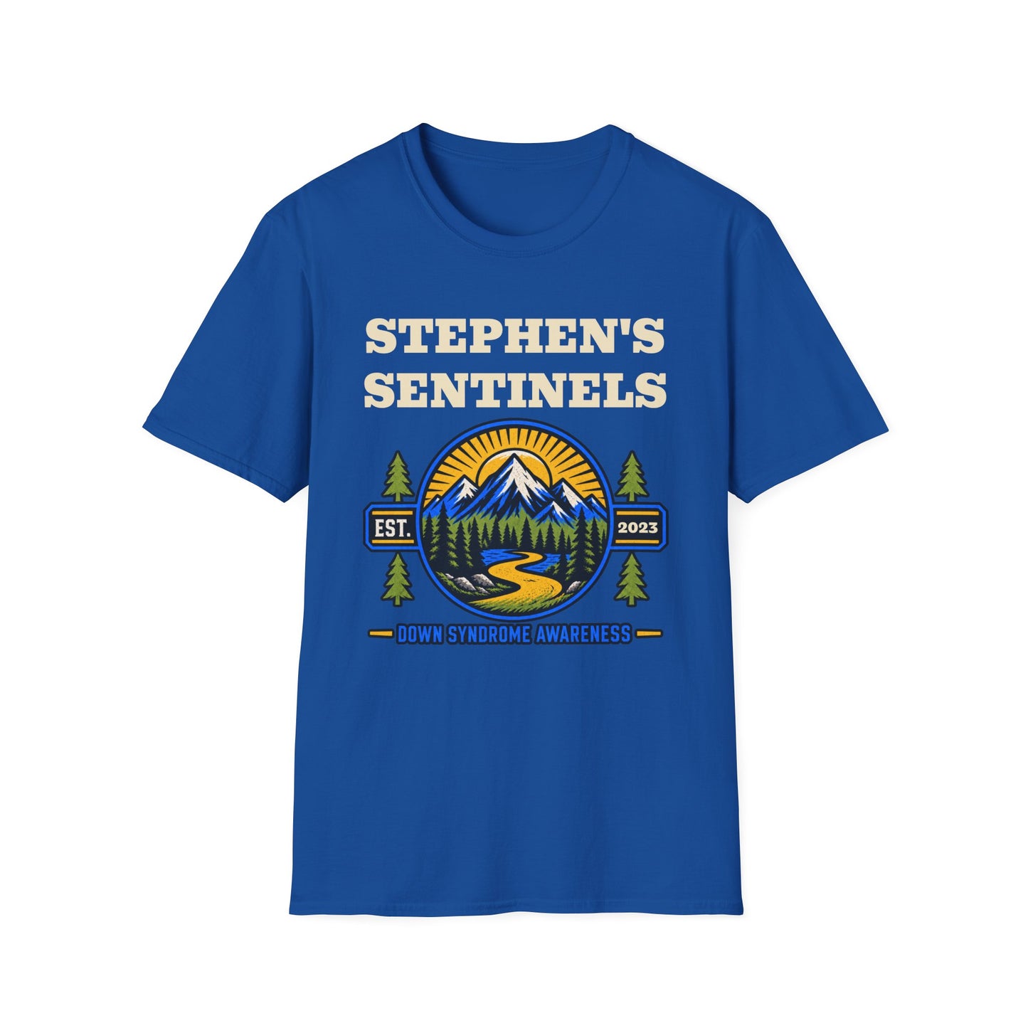 Personalized Down Syndrome Team Shirt – Custom Mountain Adventure Tee