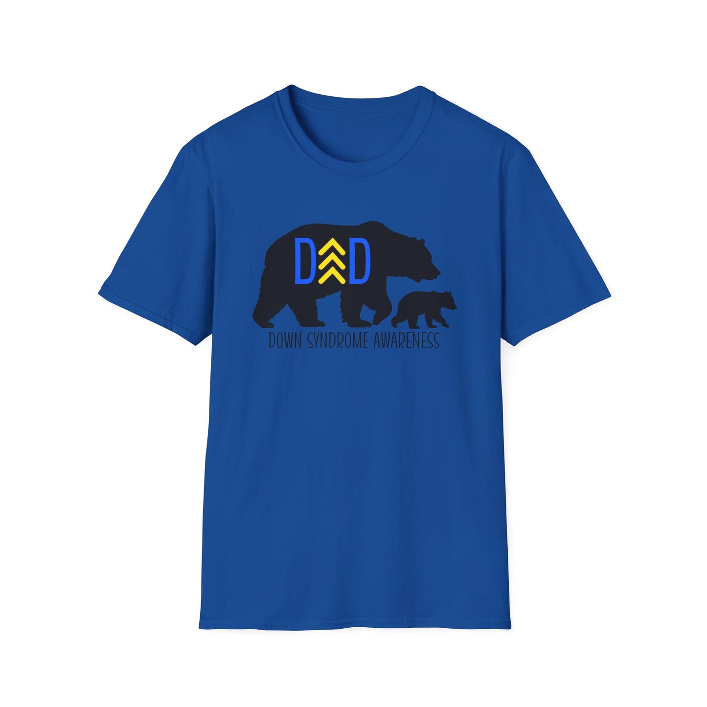 Down Syndrome Dad Bear – Unisex Softstyle T-Shirt