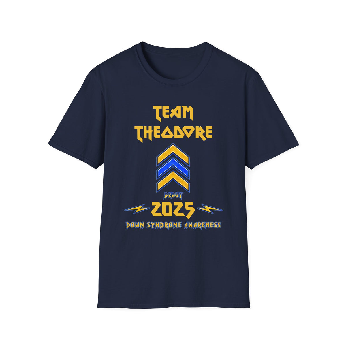 Personalized Down Syndrome Team Shirt – Custom Heavy Metal Team Tee