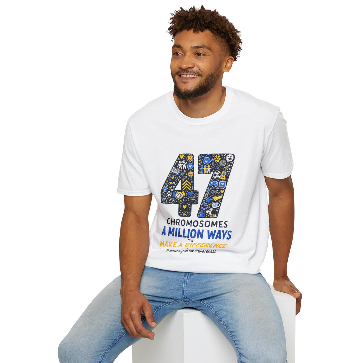 Down Syndrome Awareness Shirt – 47 Chromosomes, A Million Ways Tee