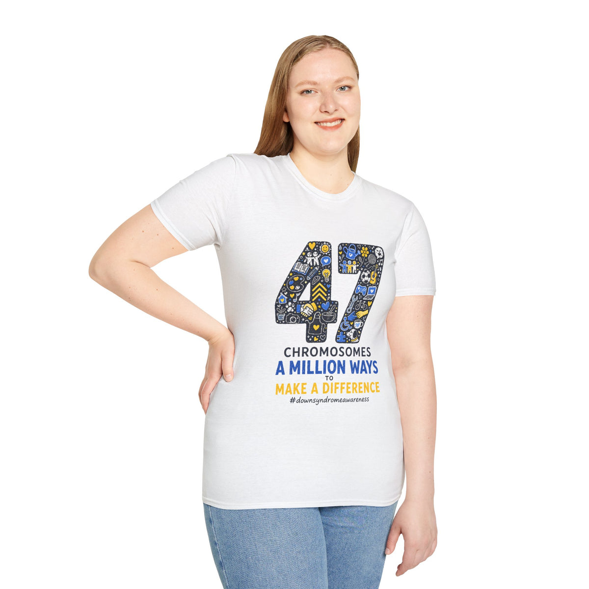 Down Syndrome Awareness Shirt – 47 Chromosomes, A Million Ways Tee