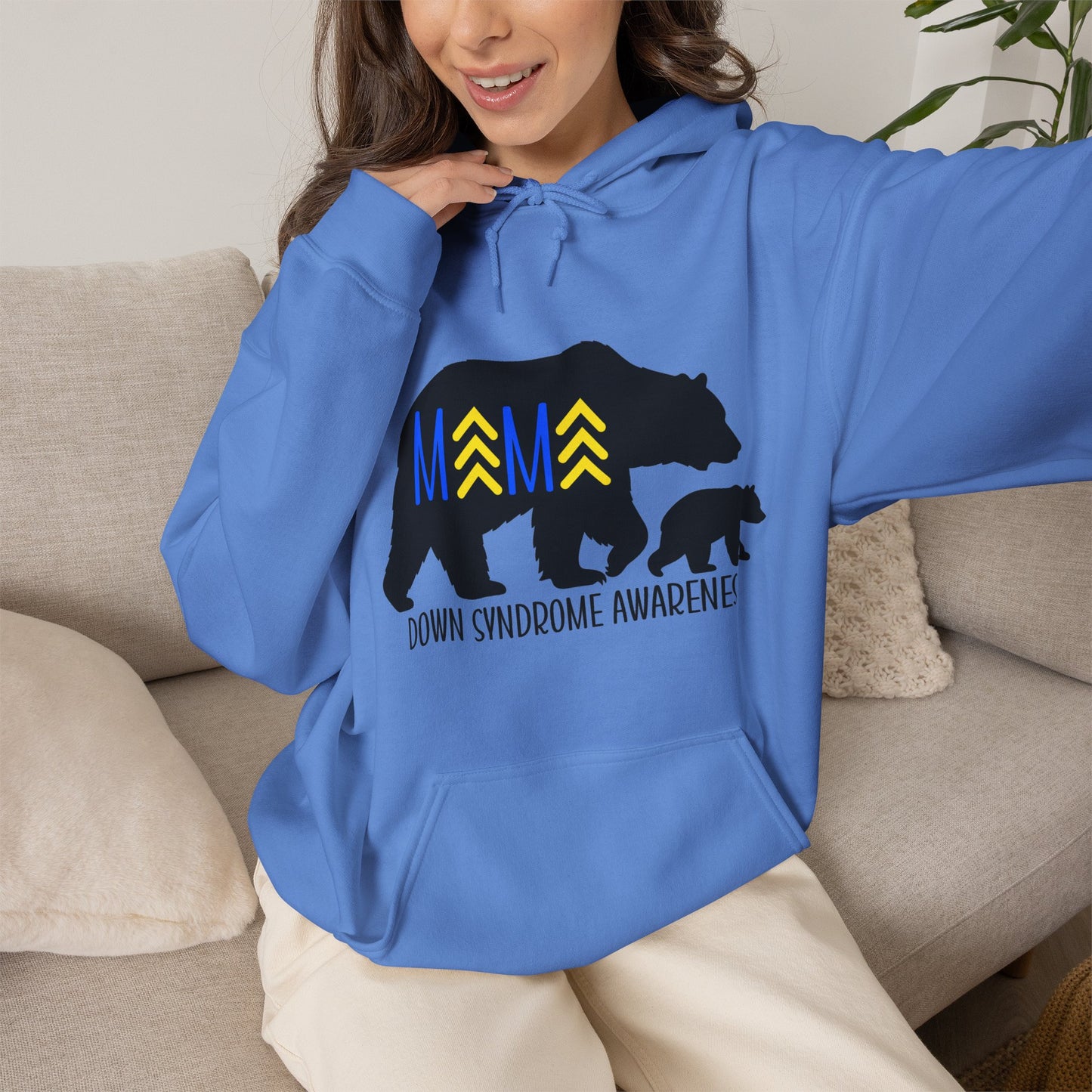 Mama Bear and Baby - Down Syndrome Awareness Hoodie