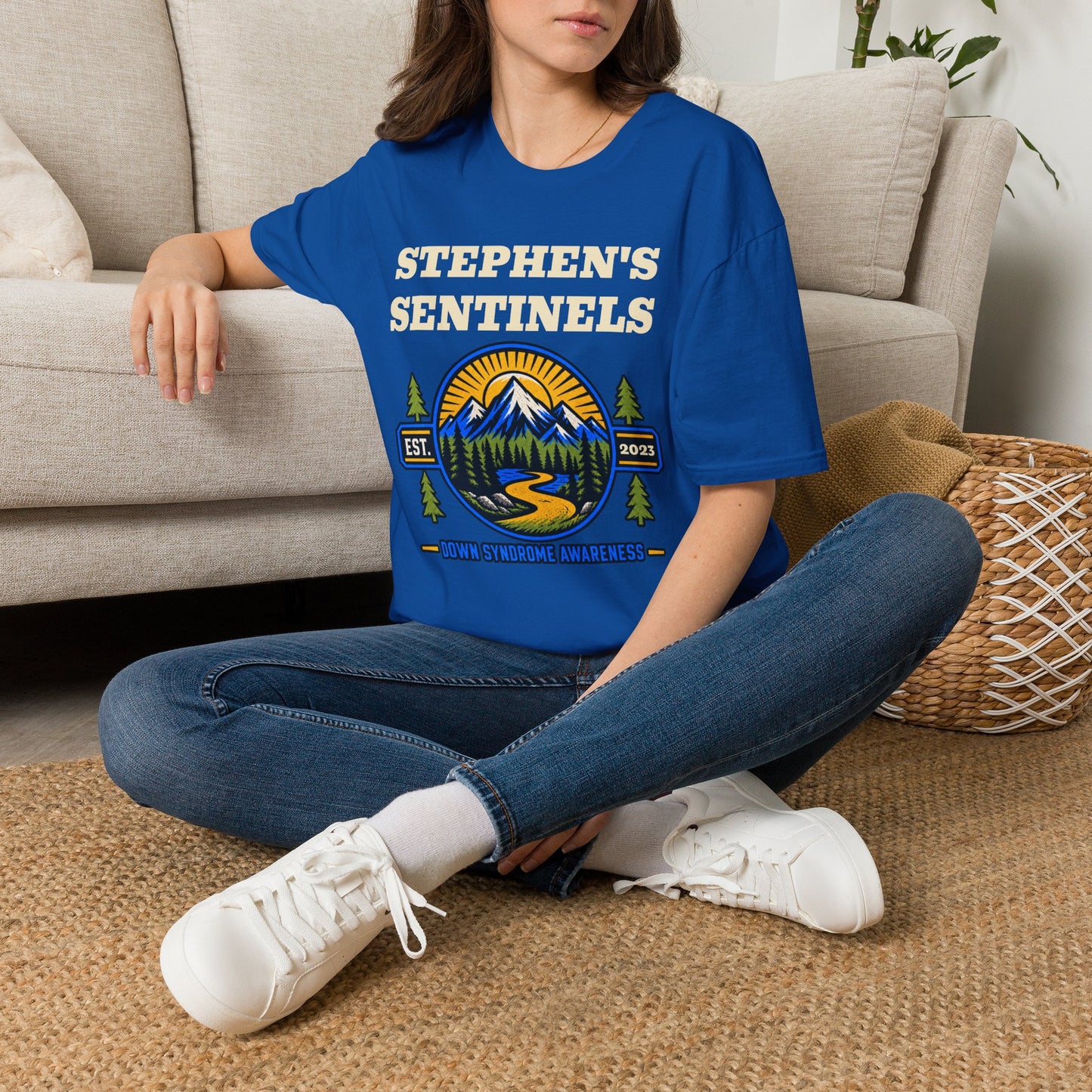 Personalized Down Syndrome Team Shirt – Custom Mountain Adventure Tee