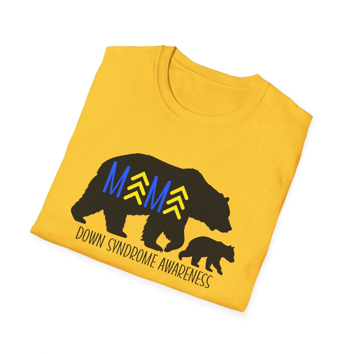 Down Syndrome Mama Bear - Unisex Softstyle T-Shirt
