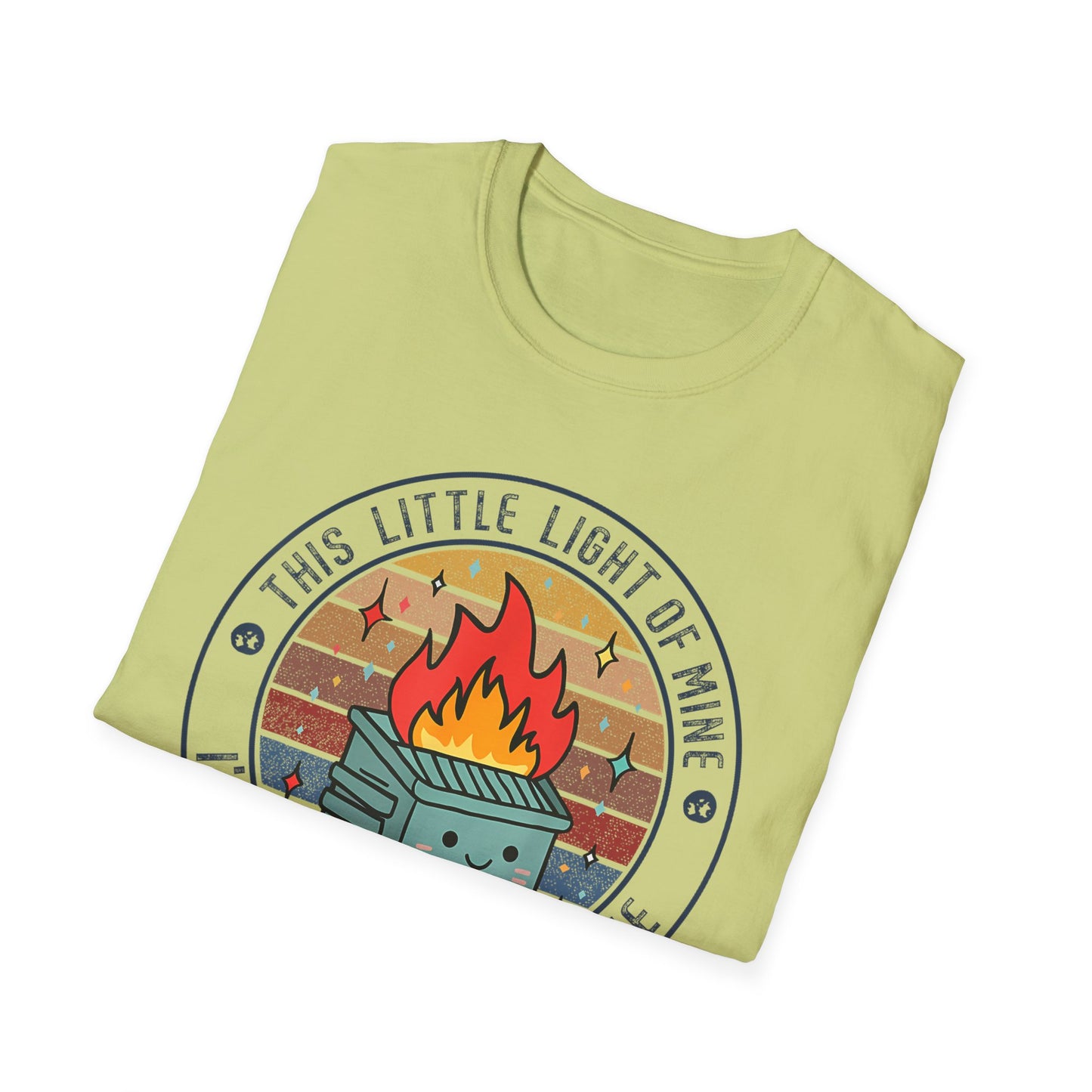 Funny Dumpster Fire T-Shirt — “This Little Light of Mine, I’m Gonna Let It Shine”