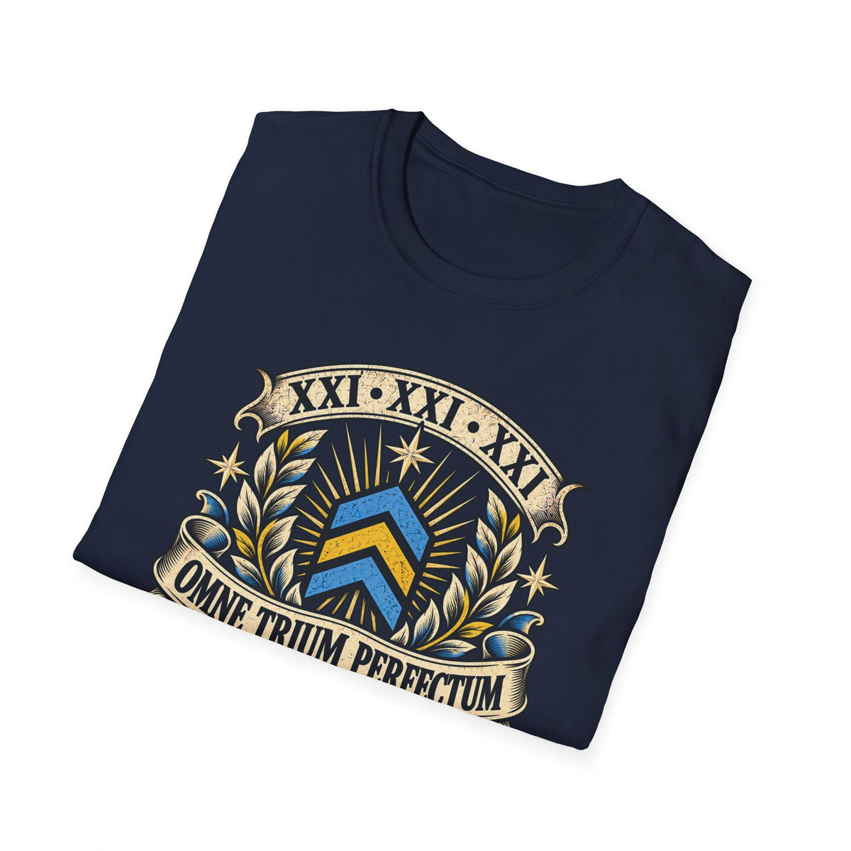 Omne Trium Perfectum – Down Syndrome Awareness T-Shirt | Trisomy 21 Three Chevron Tee