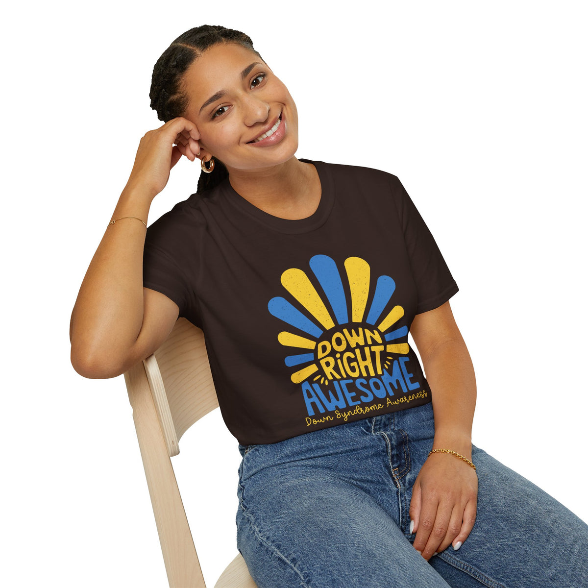 Down Right Awesome - Down Syndrome Awareness T-Shirt