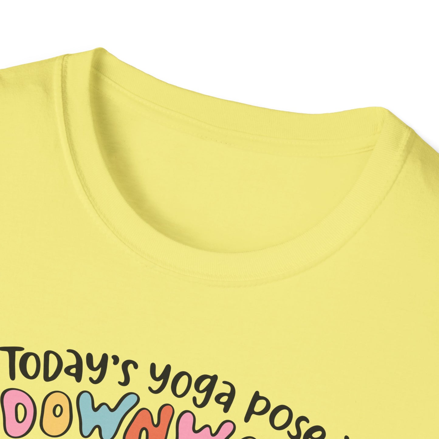 Funny Possum T-Shirt — "Today's Yoga Pose is Downward Spiral"
