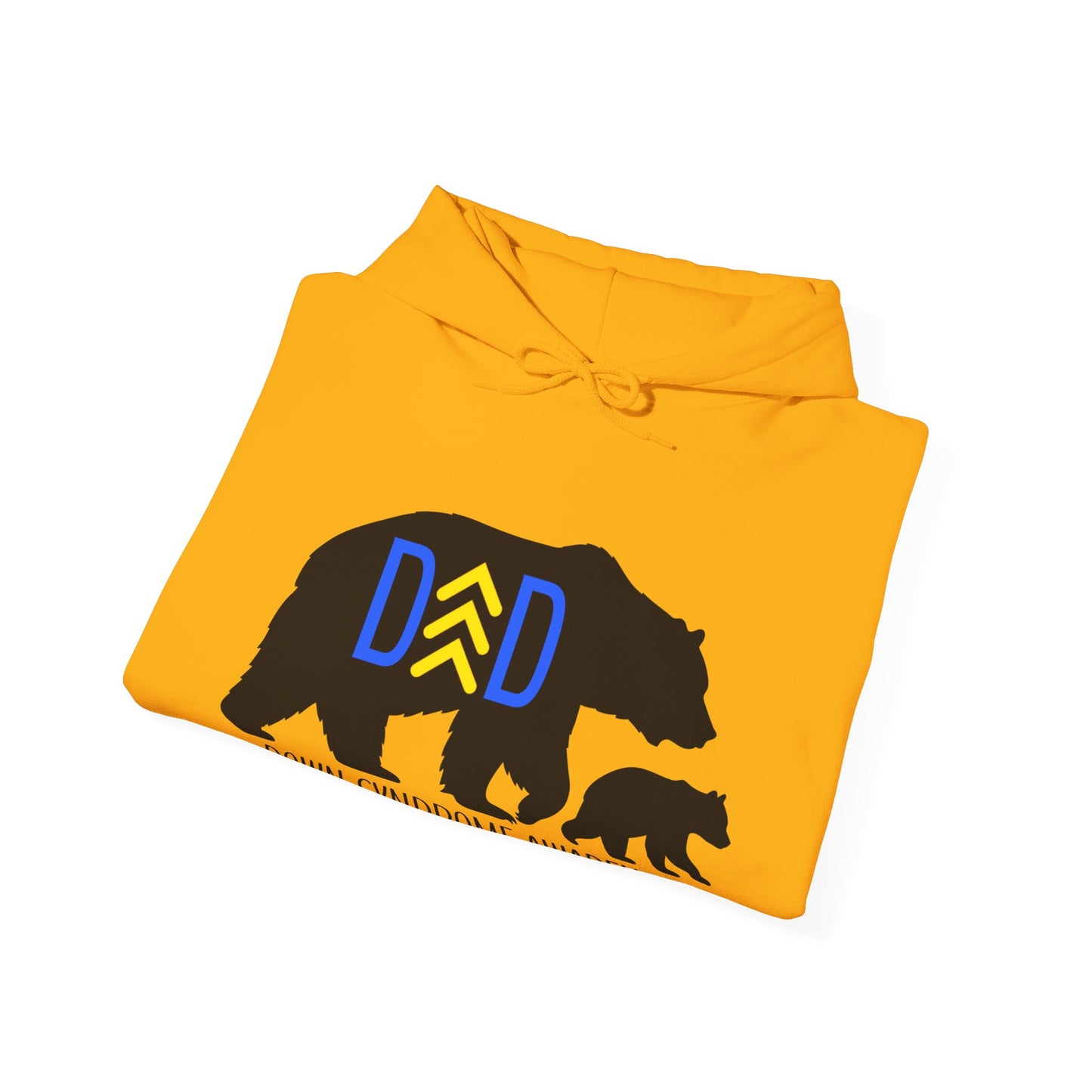 Down Syndrome Dad Bear - Unisex Heavy Blend™ Hooded Sweatshirt