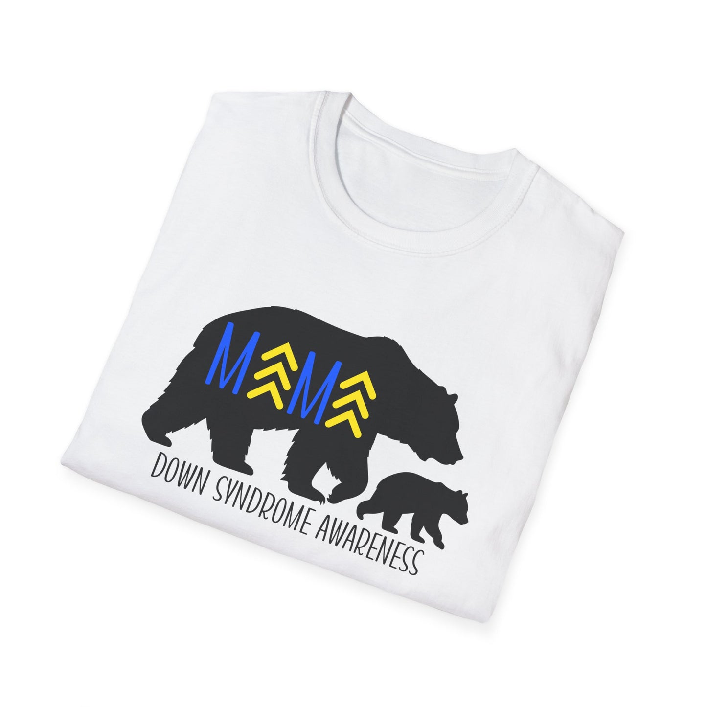Down Syndrome Mama Bear - Unisex Softstyle T-Shirt