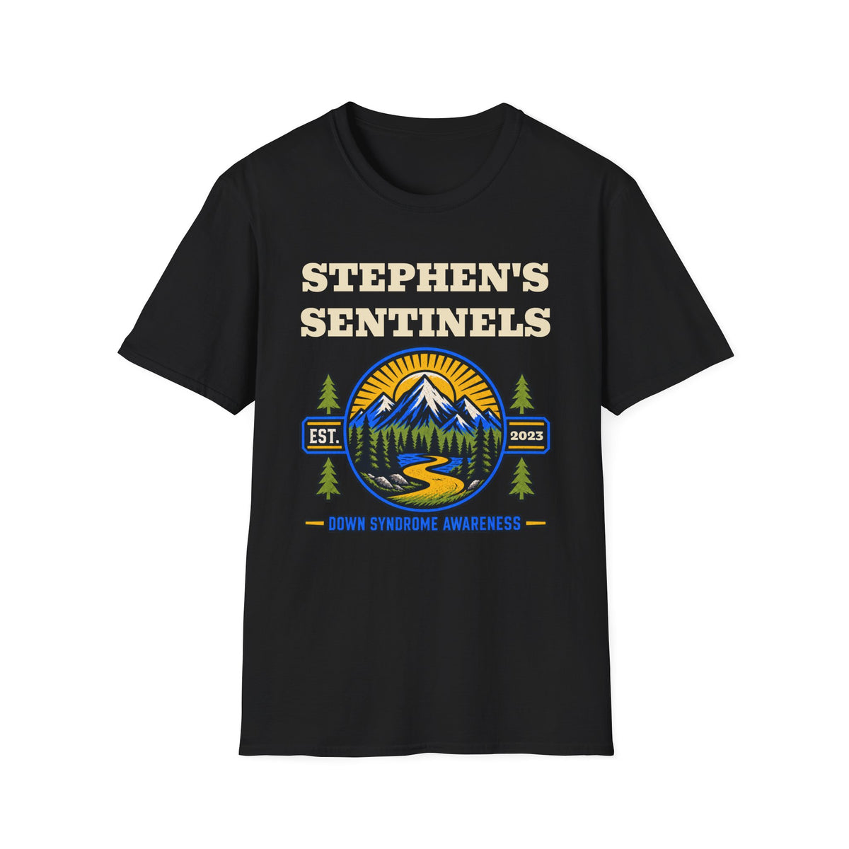 Personalized Down Syndrome Team Shirt – Custom Mountain Adventure Tee