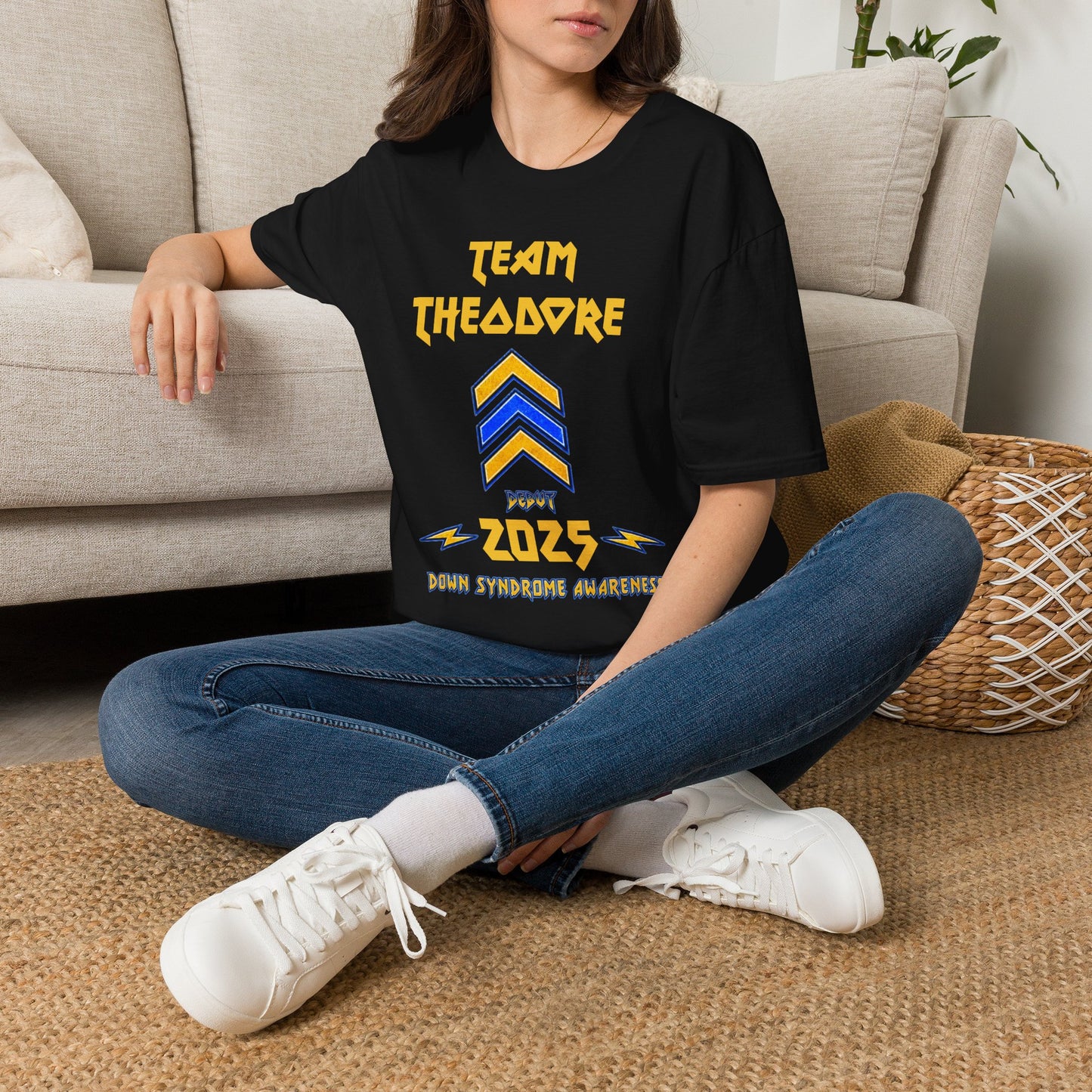 Personalized Down Syndrome Team Shirt – Custom Heavy Metal Team Tee