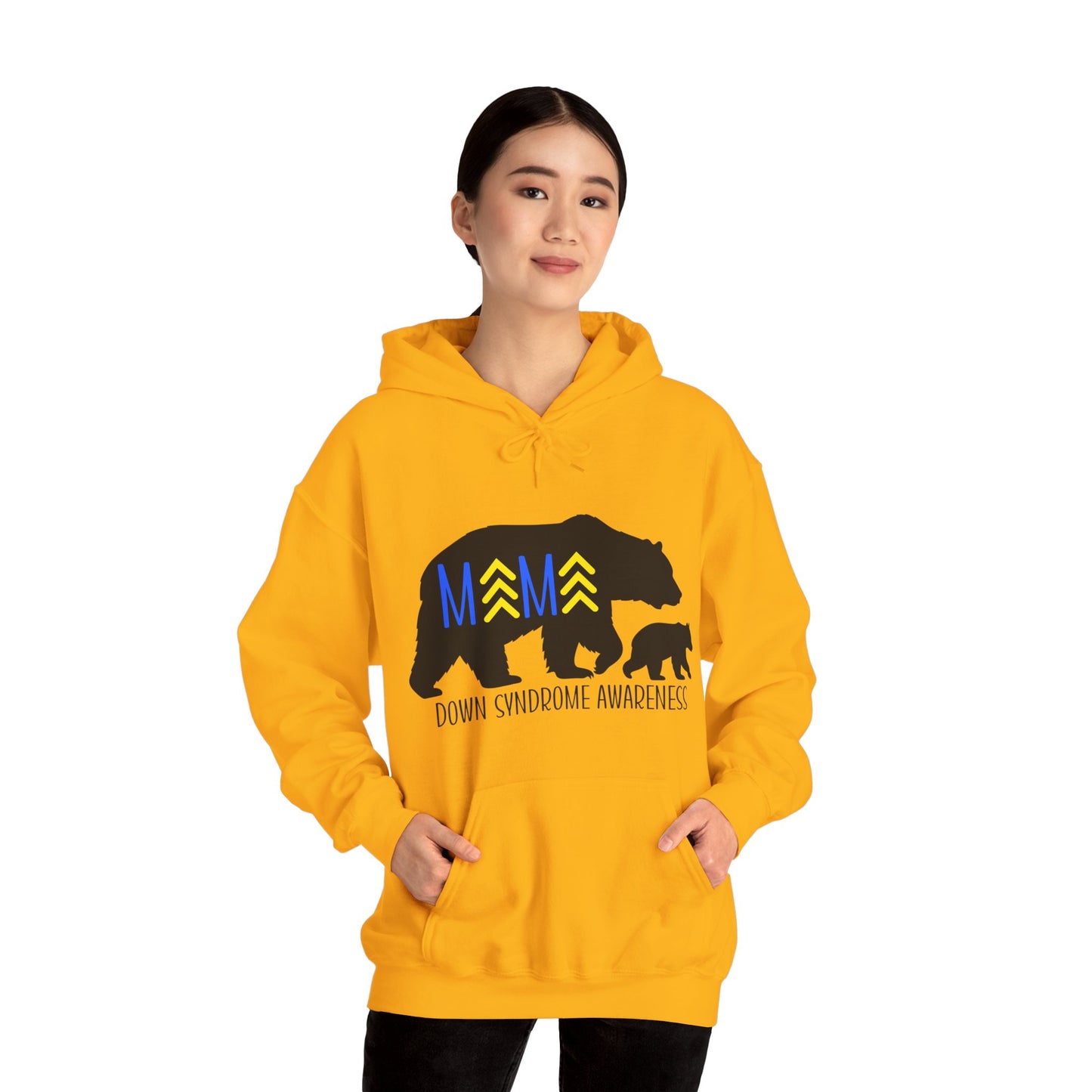 Down Syndrome Mama Bear - Unisex Heavy Blend™ Hooded Sweatshirt