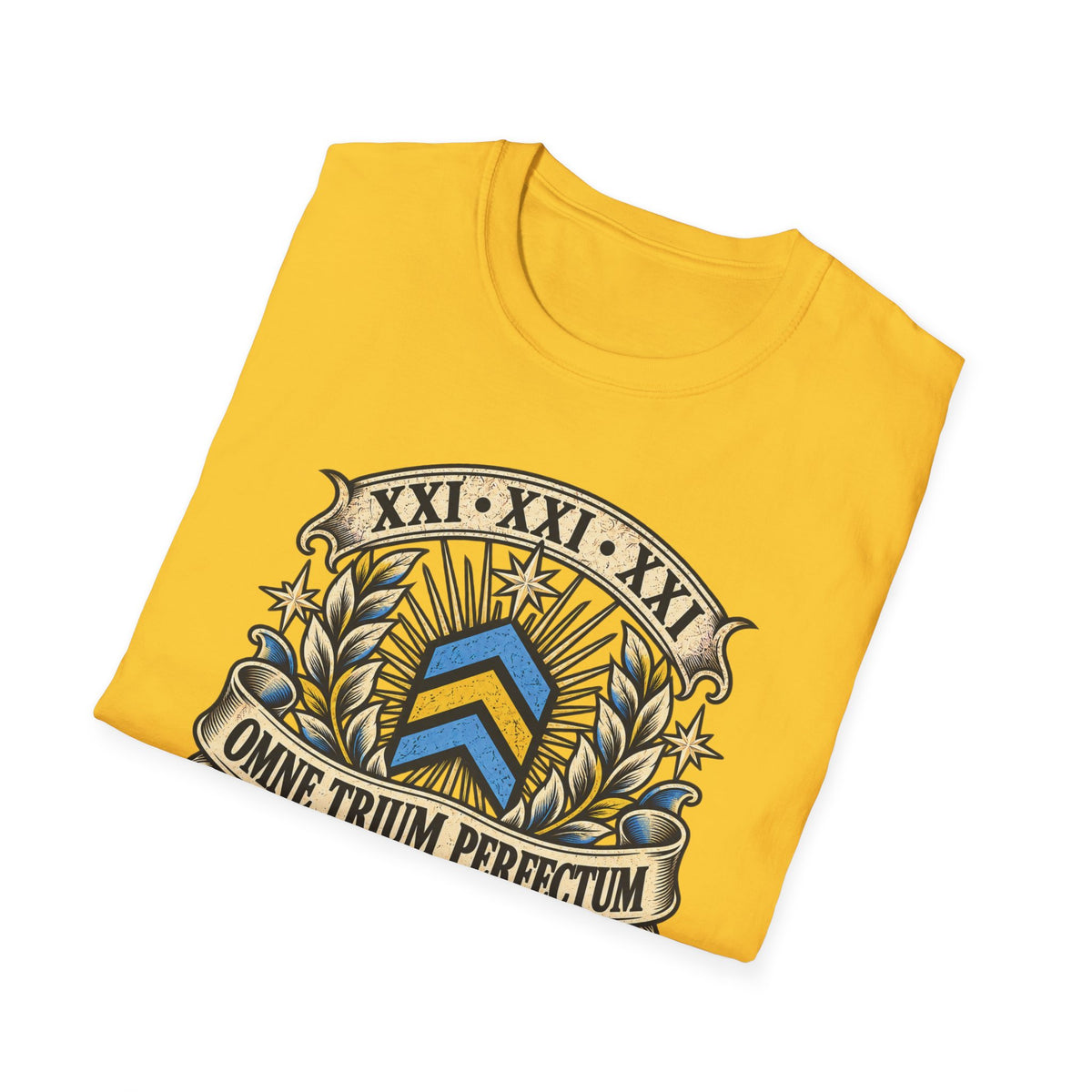 Omne Trium Perfectum – Down Syndrome Awareness T-Shirt | Trisomy 21 Three Chevron Tee
