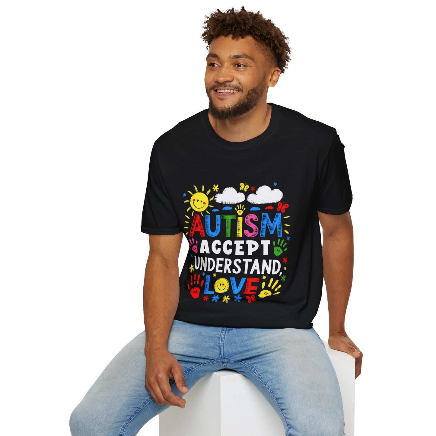 Autism: Accept, Understand, Love - Unisex Softstyle T-Shirt