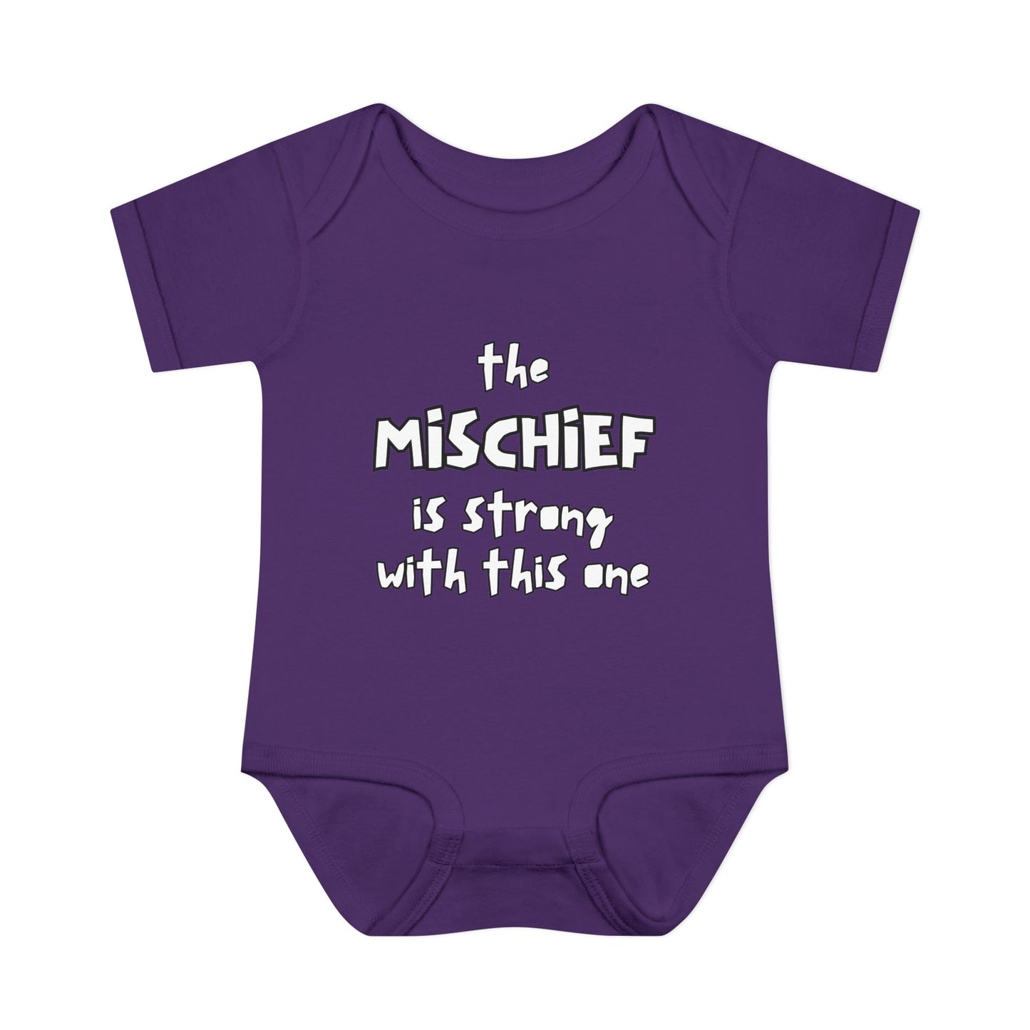 "The Mischief Is Strong With This One" – Funny Baby Bodysuit