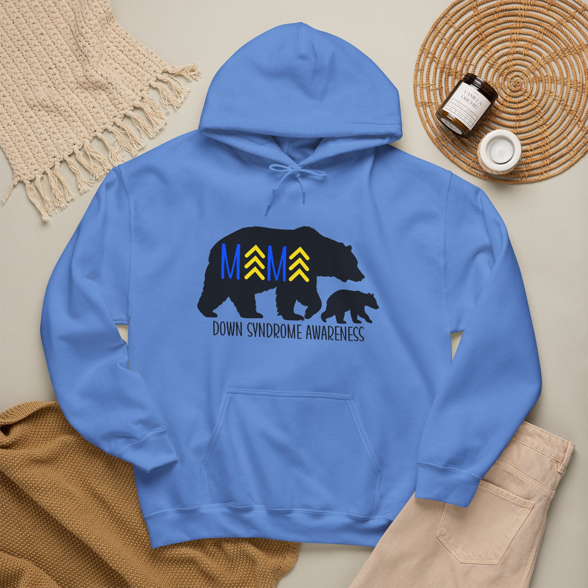 Mama Bear and Baby - Down Syndrome Awareness Hoodie