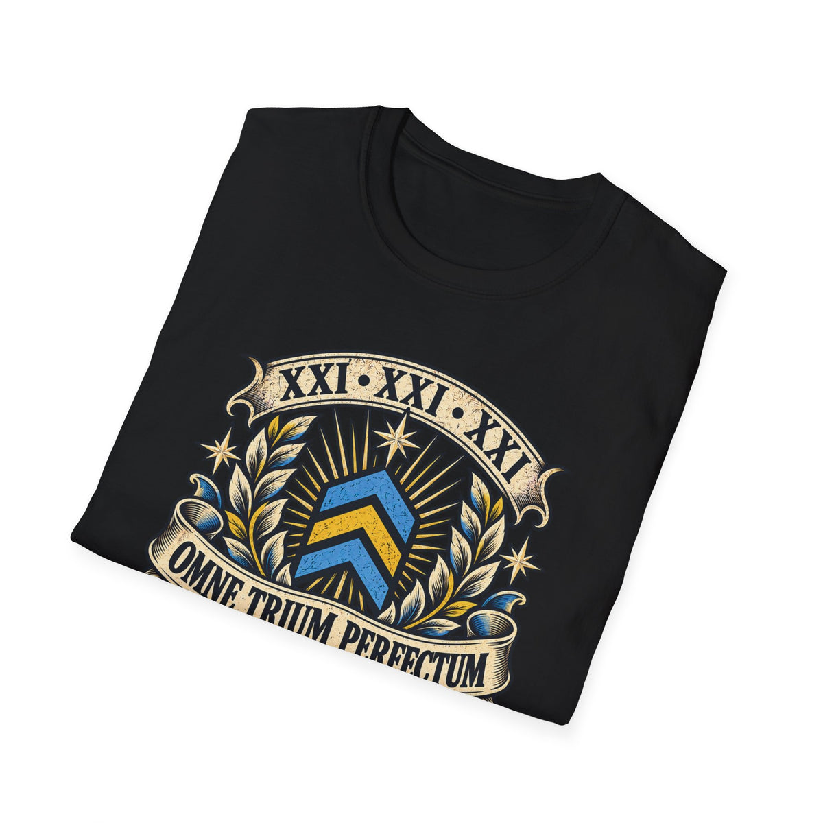 Omne Trium Perfectum – Down Syndrome Awareness T-Shirt | Trisomy 21 Three Chevron Tee