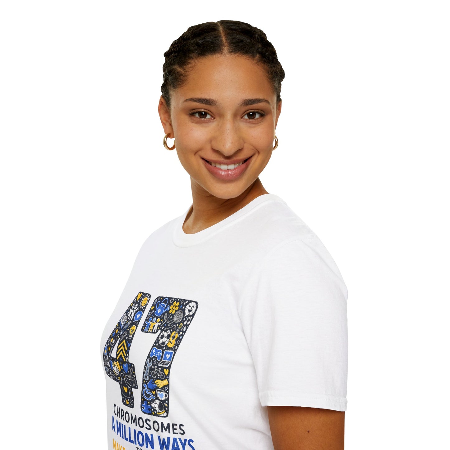 Down Syndrome Awareness Shirt – 47 Chromosomes, A Million Ways Tee