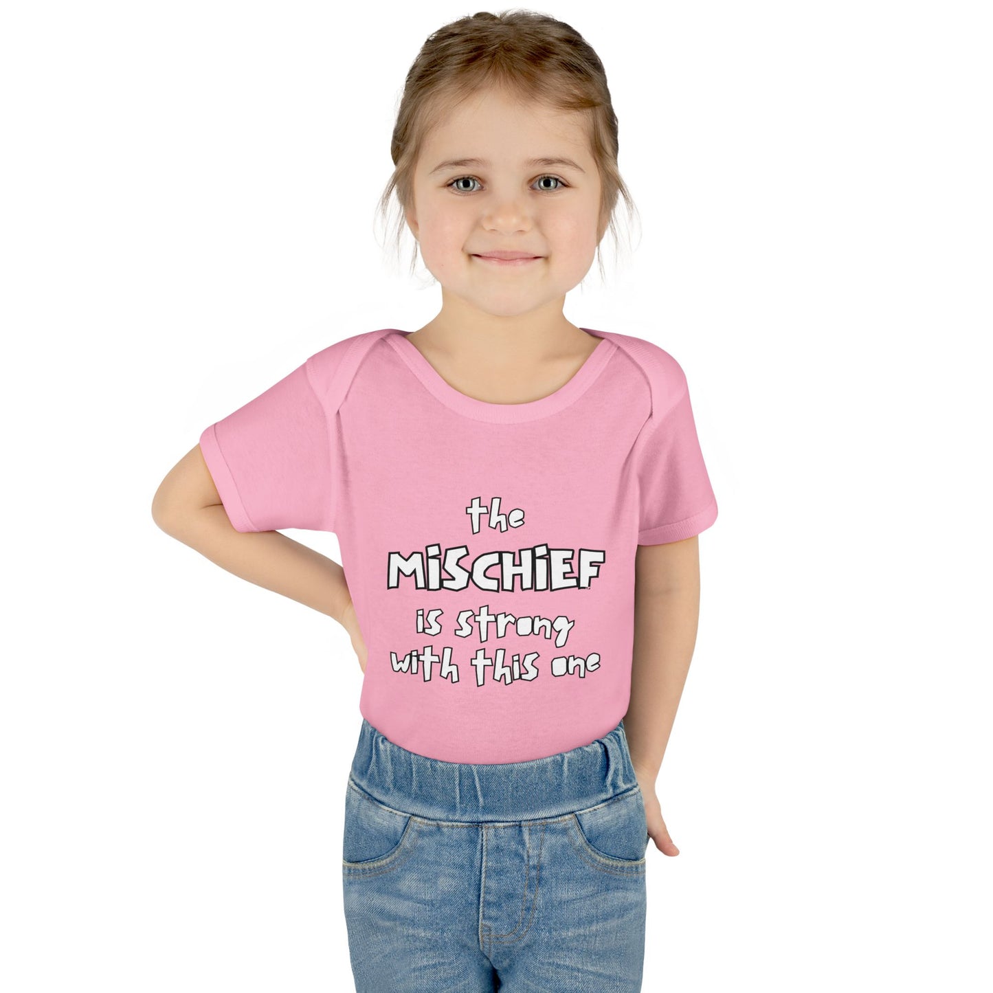 "The Mischief Is Strong With This One" – Funny Baby Bodysuit