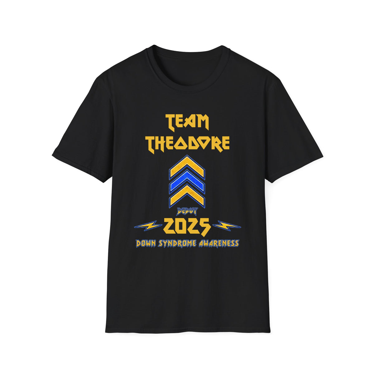 Personalized Down Syndrome Team Shirt – Custom Heavy Metal Team Tee