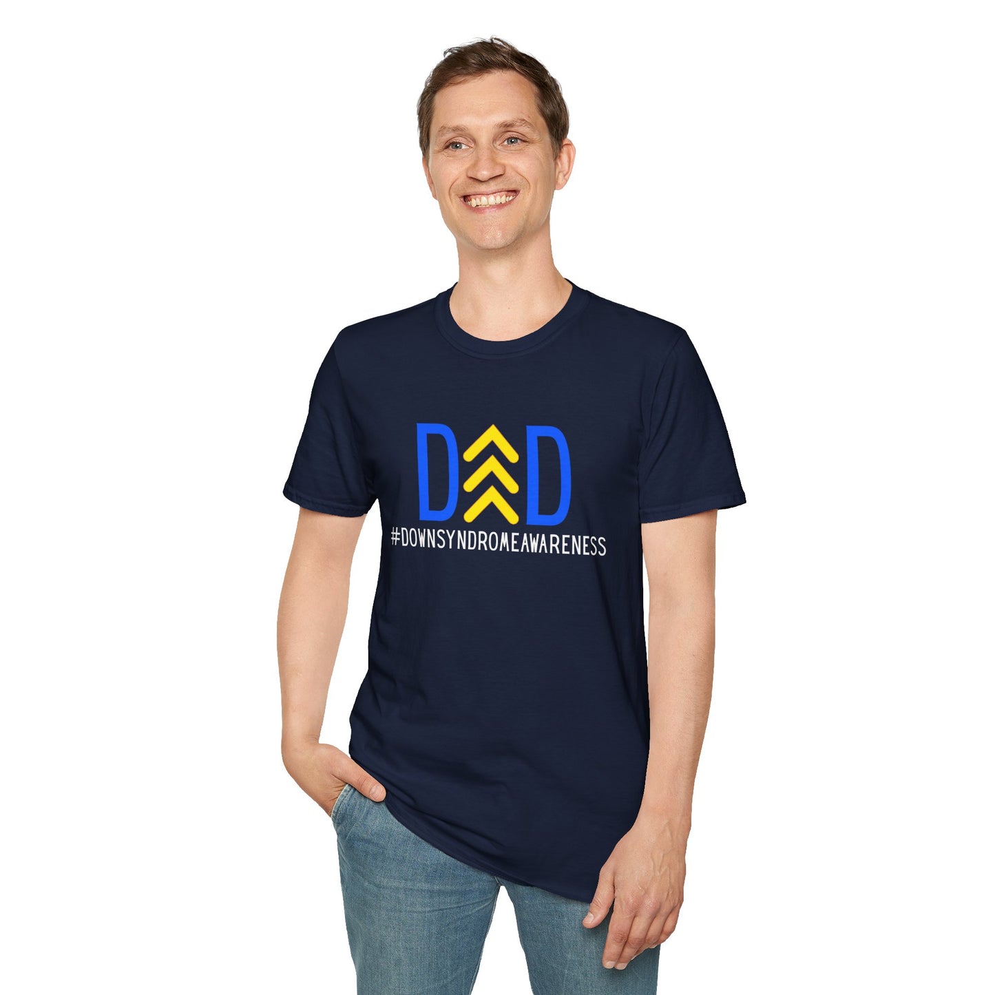 Down Syndrome Dad - Unisex Softstyle T-Shirt