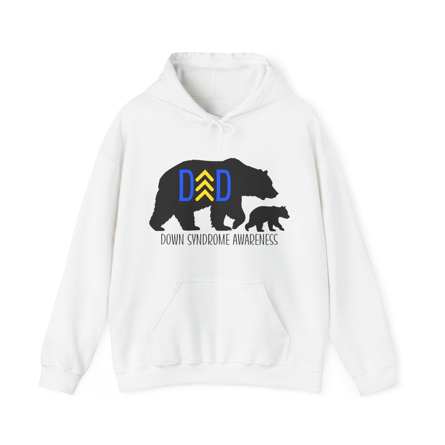 Down Syndrome Dad Bear - Unisex Heavy Blend™ Hooded Sweatshirt