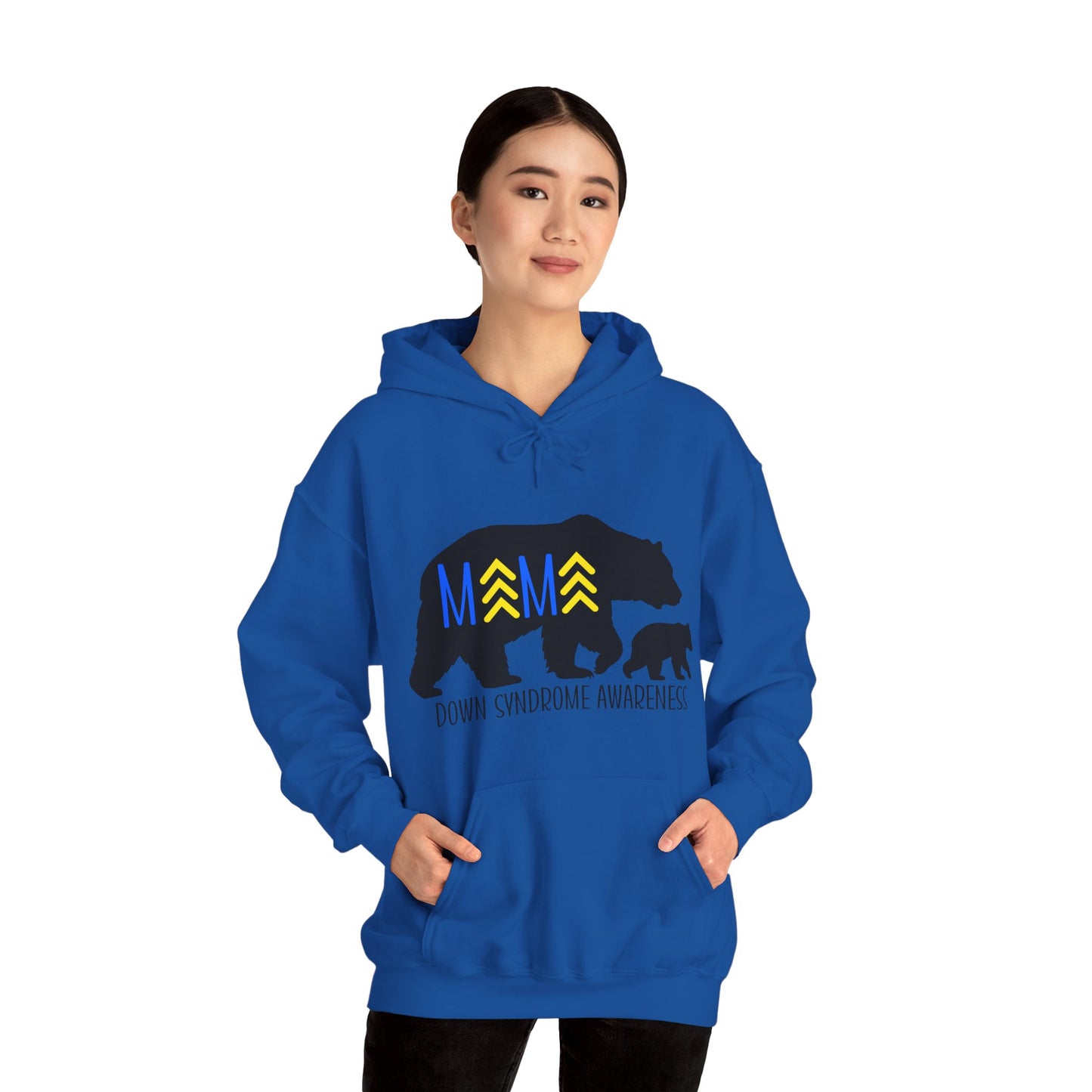 Down Syndrome Mama Bear - Unisex Heavy Blend™ Hooded Sweatshirt