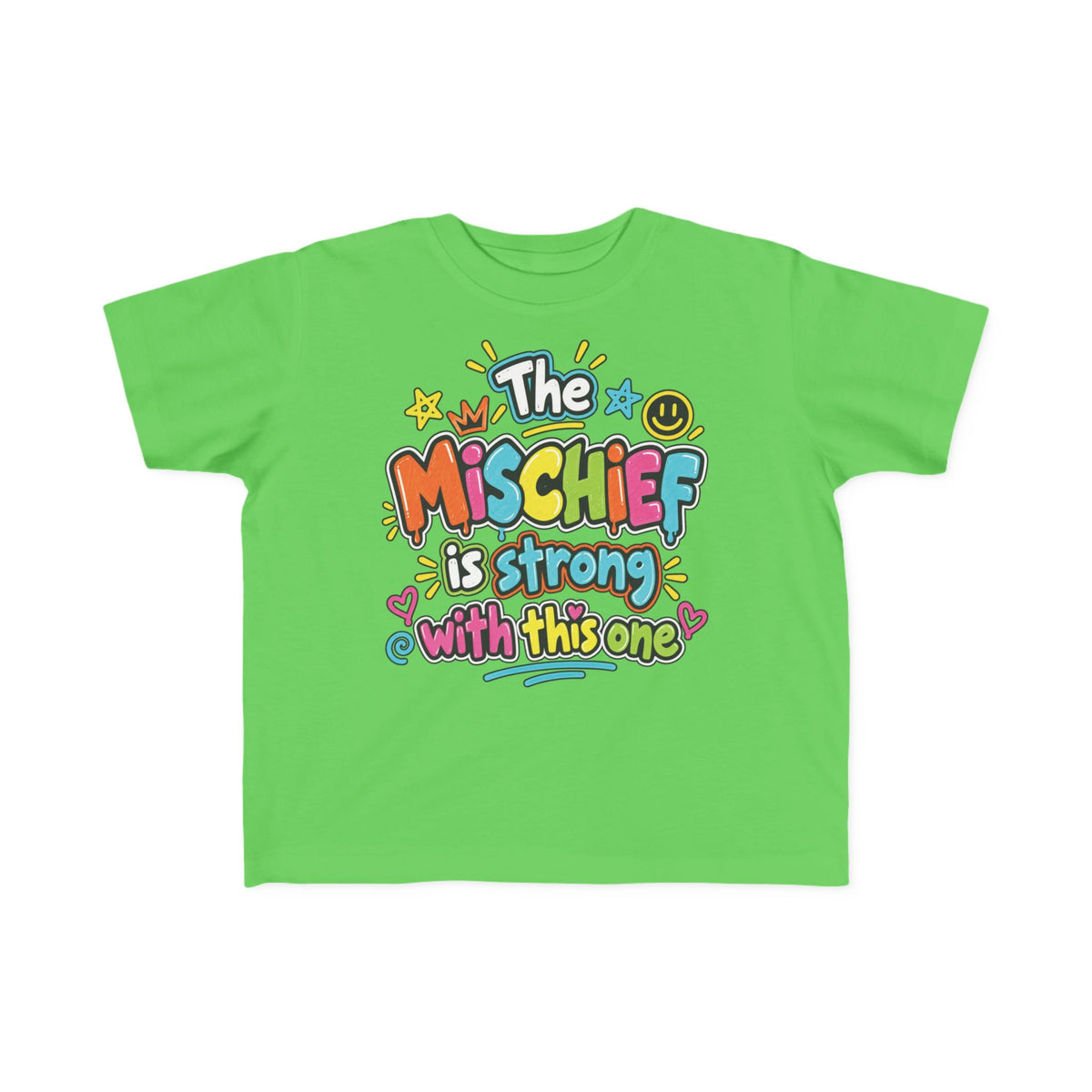 The Mischief Is Strong With This One Toddler Tee – Graffiti Kids Shirt