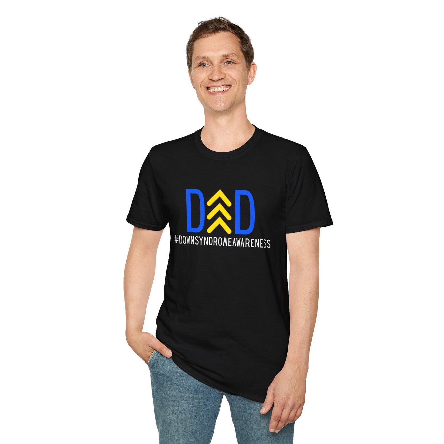 Down Syndrome Dad - Unisex Softstyle T-Shirt