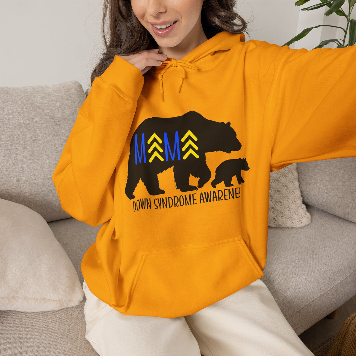 Mama Bear and Baby - Down Syndrome Awareness Hoodie