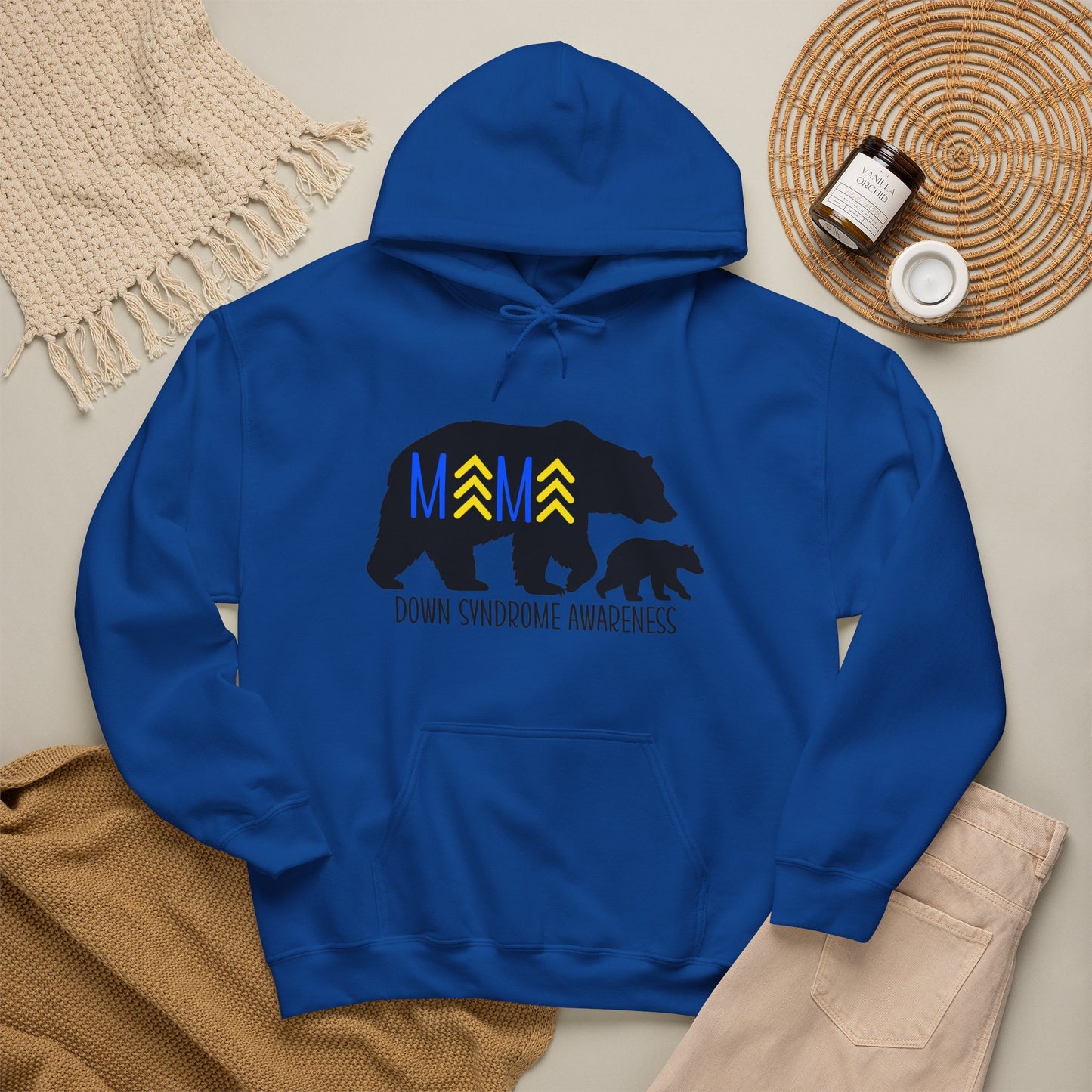 Mama Bear and Baby - Down Syndrome Awareness Hoodie