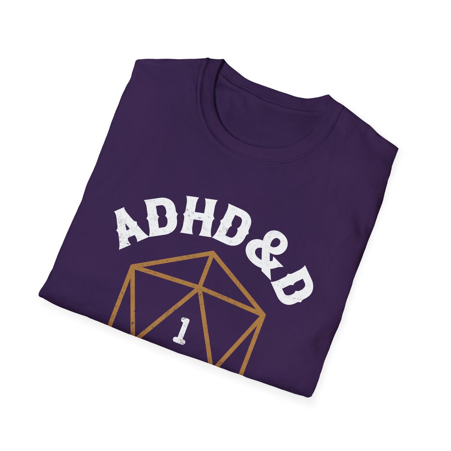 ADHD&D "Roll for Concentration" T-Shirt – Funny Gamer ADHD Awareness Tee