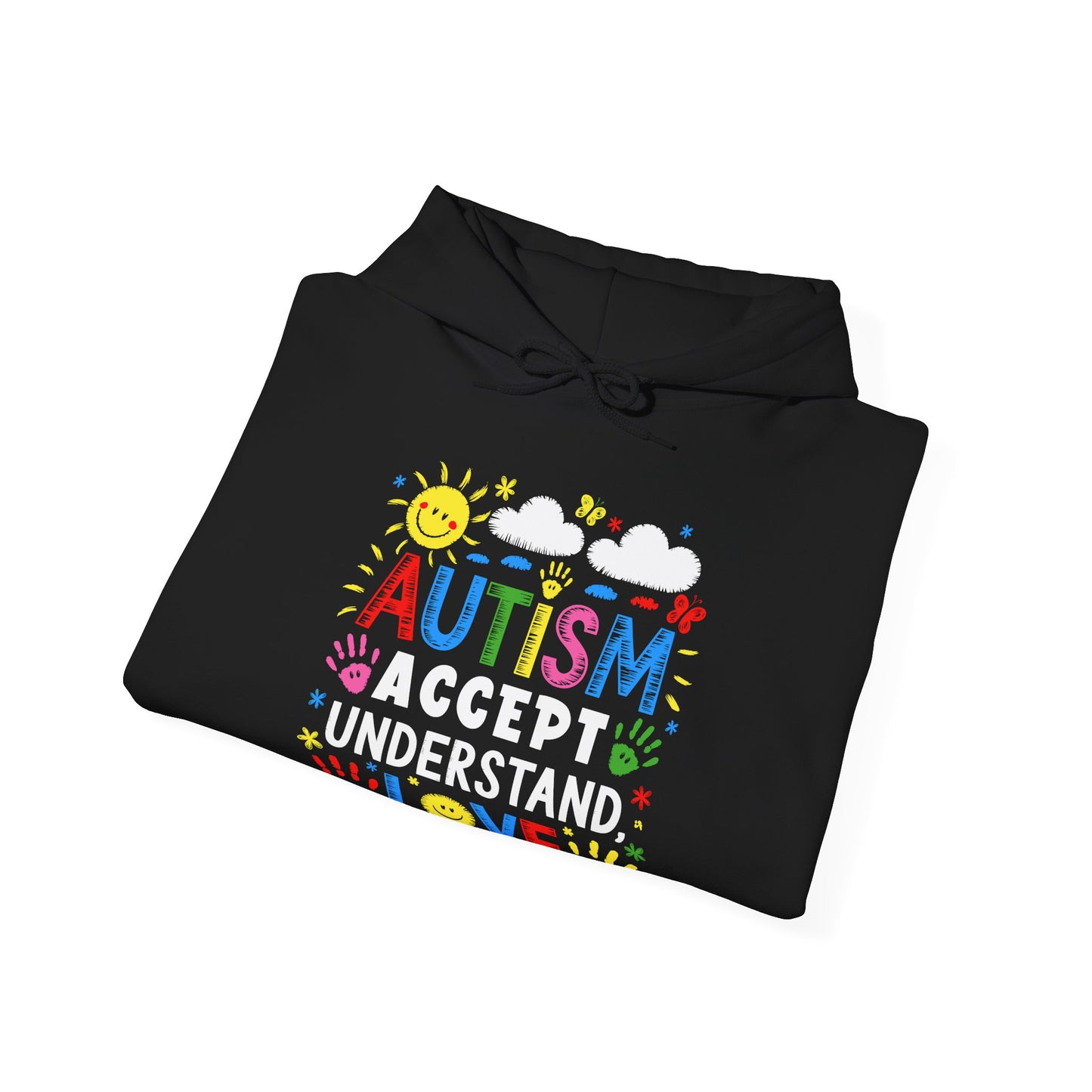Autism: Accept, Understand, Love - Unisex Heavy Blend™ Hooded Sweatshirt