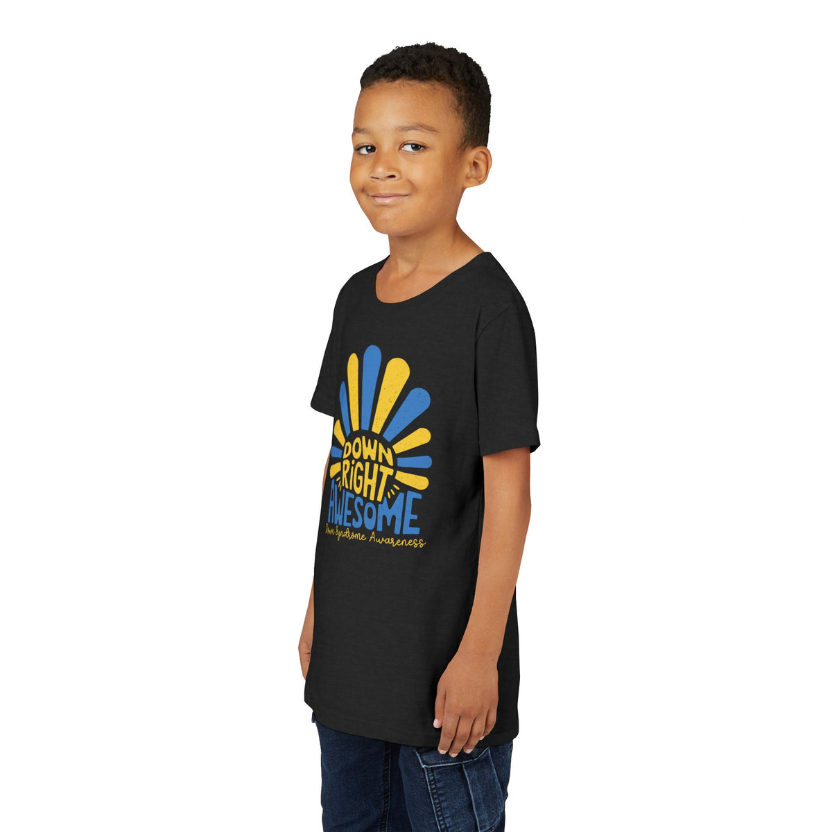 Down Right Awesome - Down Syndrome Awareness Youth Tee