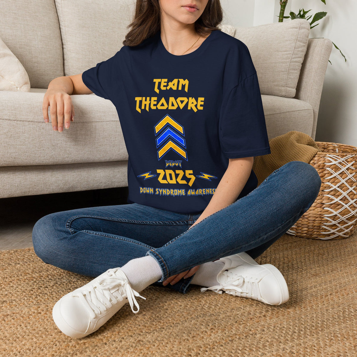 Personalized Down Syndrome Team Shirt – Custom Heavy Metal Team Tee