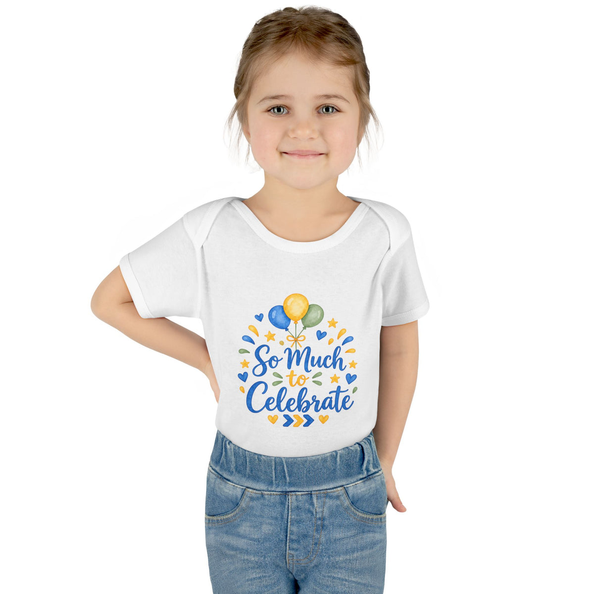 So Much to Celebrate – Down Syndrome Baby Bodysuit | Trisomy 21 New Baby Gift