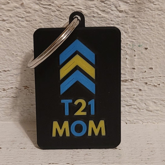 T21 Mom – Down Syndrome Awareness Keychain