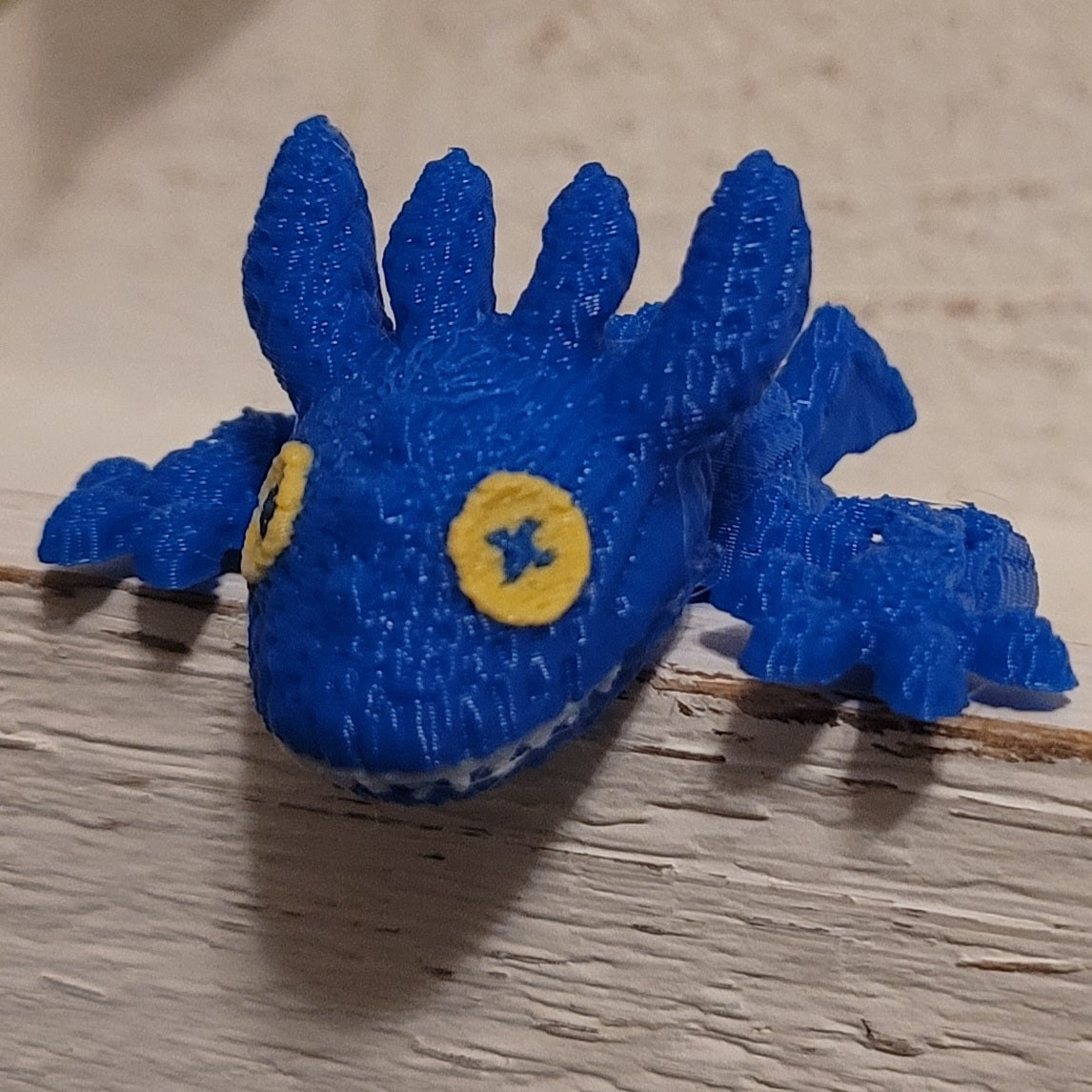 Knitted Dragon – Articulated 3D Printed Keychain