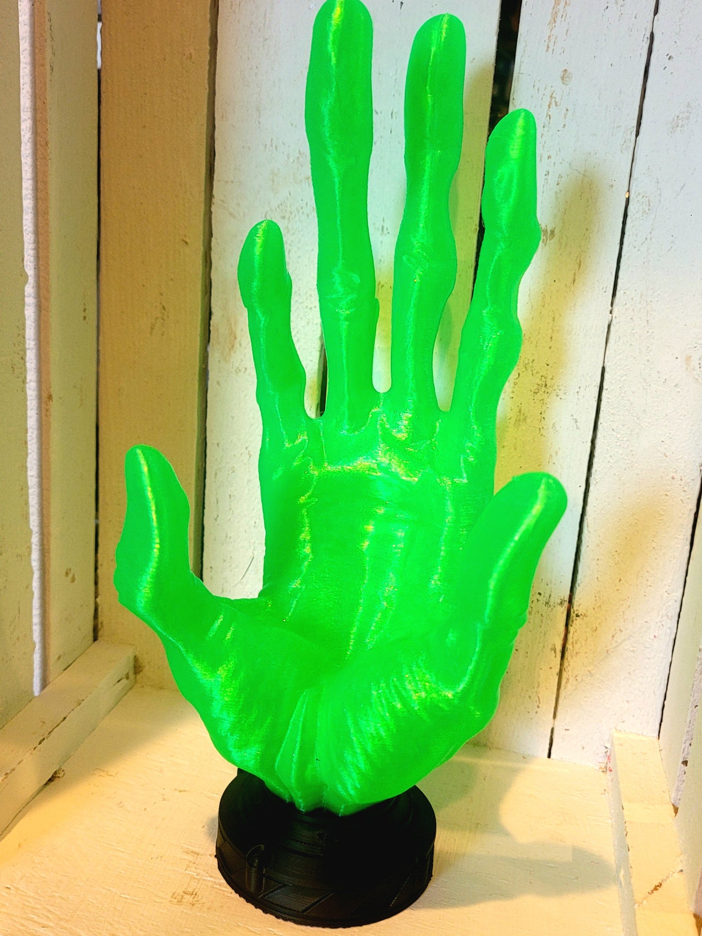 Alien Hand Game Controller Stand – 3D Printed in Translucent Green