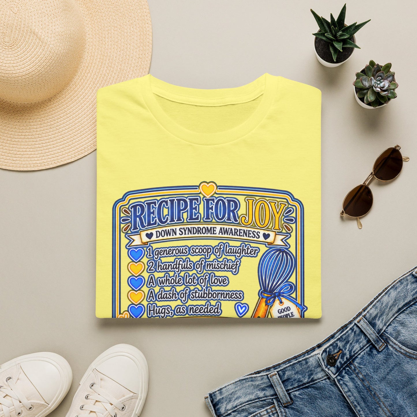 Recipe for Joy Down Syndrome Awareness Shirt