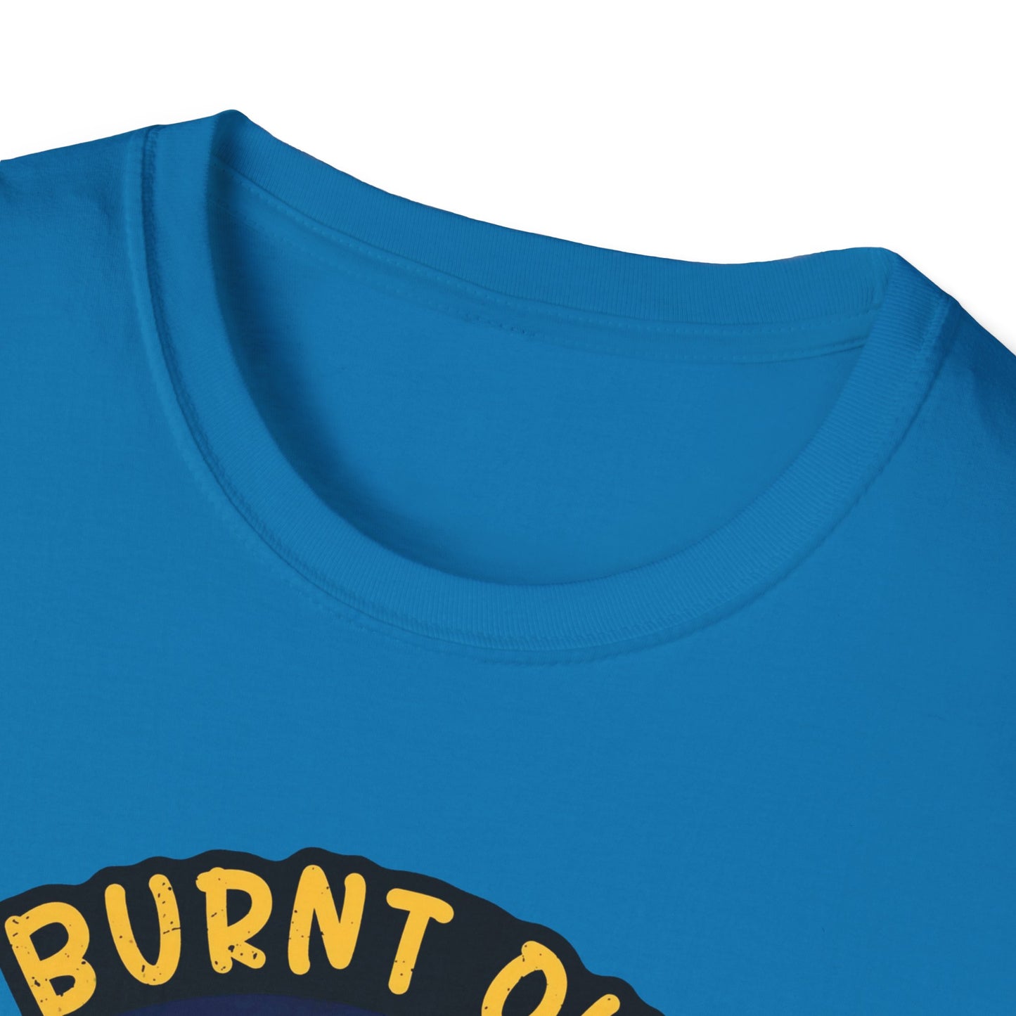 "Burnt Out But Optimistic" T-Shirt — Cute Retro Campfire Graphic Tee