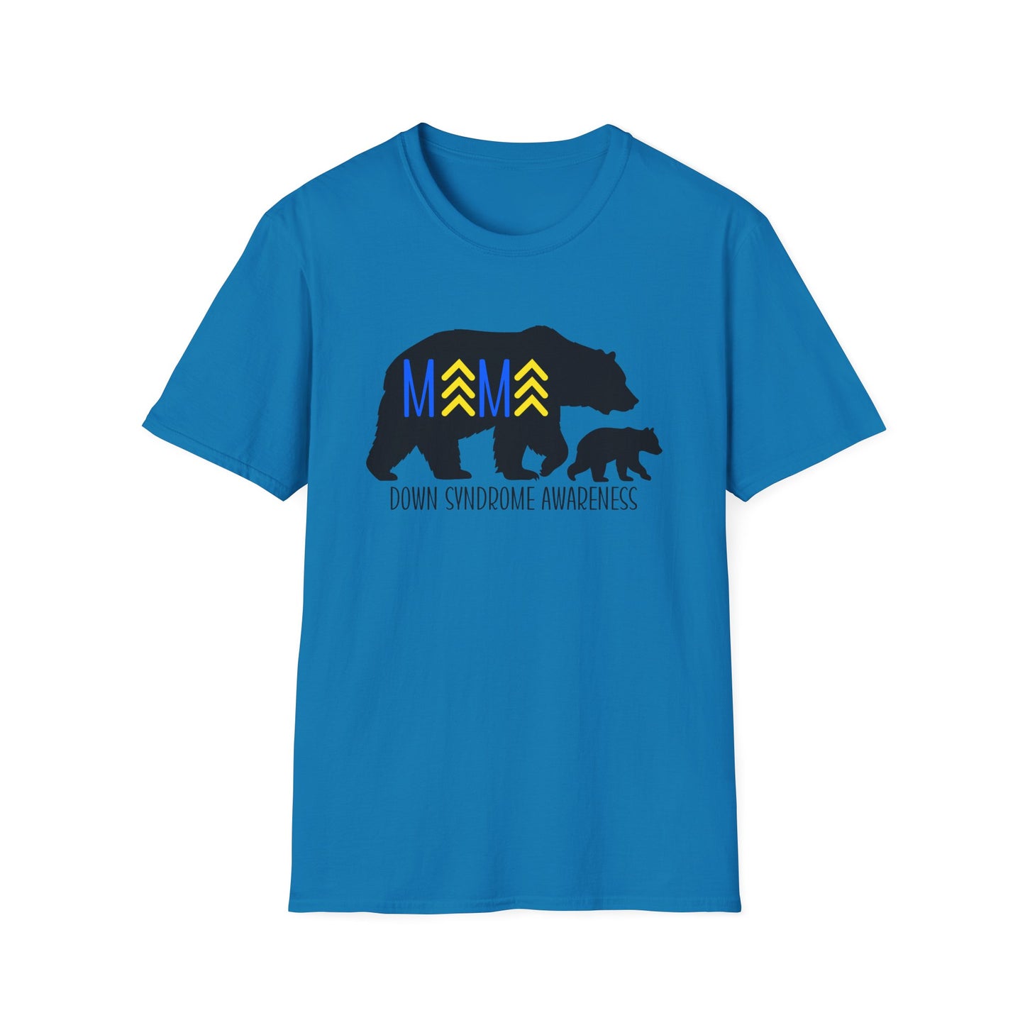 Down Syndrome Mama Bear - Unisex Softstyle T-Shirt